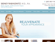 Tablet Screenshot of njcosmetic.com